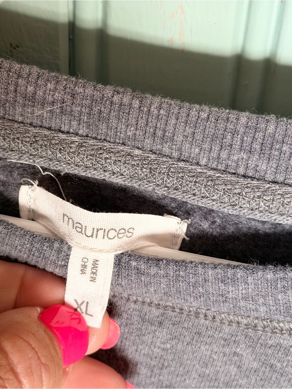 Maurices Heather Gray Crewneck Sweatshirt - Picture 3 of 3